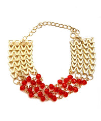 Gold Chevron Chain Bracelet - Rhea Manor Natural Market